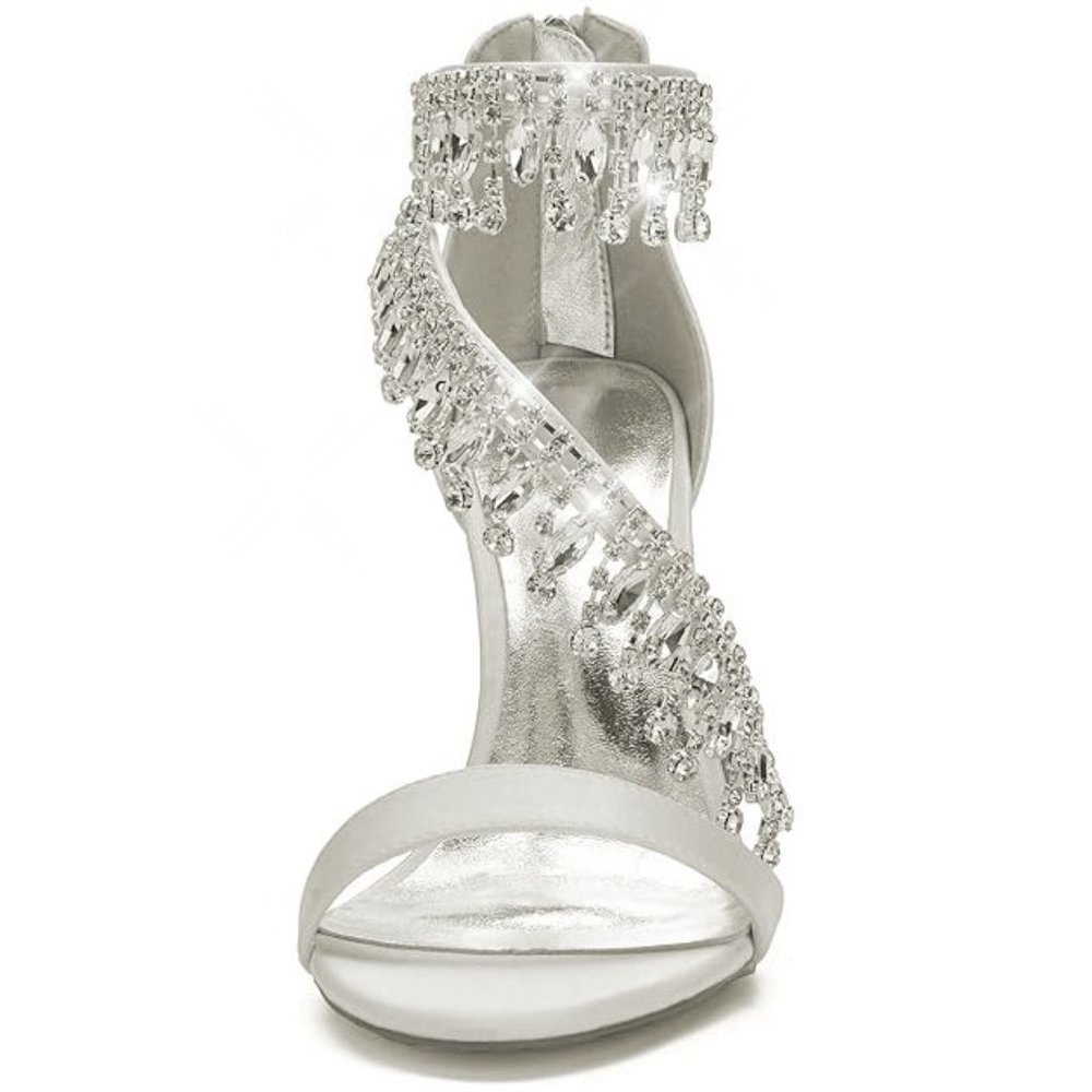 NWT Sparkling Bling Swarovski Crystal Rhinestone Wedding High Heel Shoes… - Picture 2 of 6